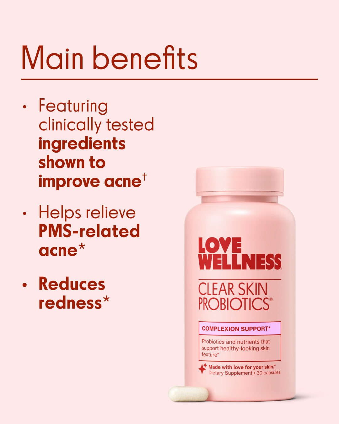 Love Wellness Clear Skin Probiotics For Clear And Healthy Skin Clear Skin Probiotics™ - Probiotics for Clear Skin | Love Wellness