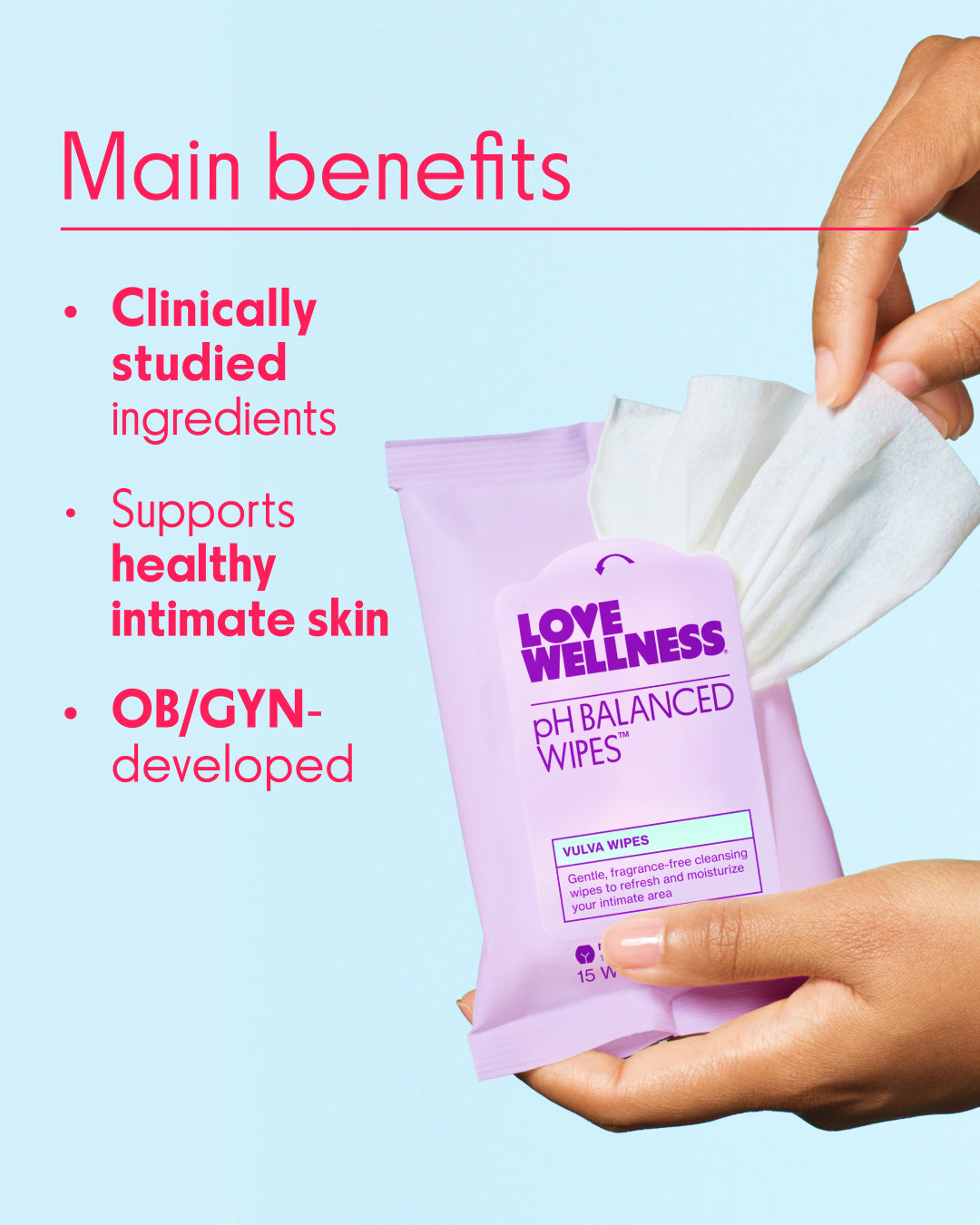 pH Balanced Wipes™ 3-pack