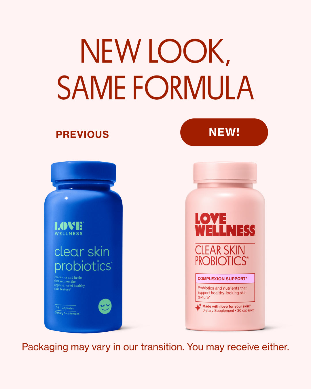 Love Wellness Clear Skin Probiotics For Clear And Healthy Skin Clear Skin Probiotics™ - Probiotics for Clear Skin | Love Wellness