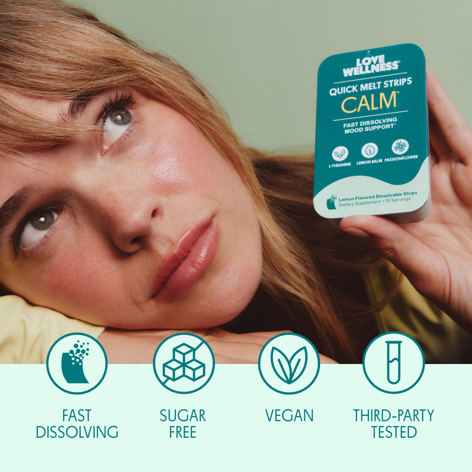 Buy Calm Quick Melt Strips | Fast Relaxation & Mood Support – Love