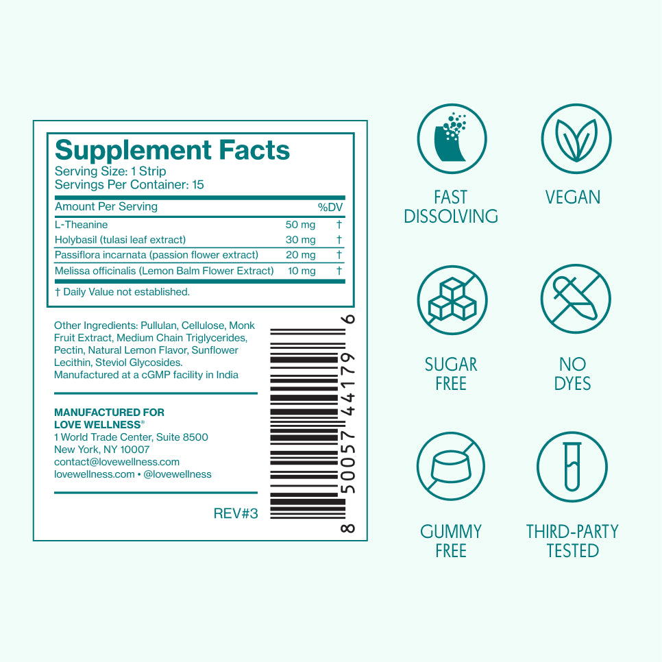 CALM* Quick Melt Strips