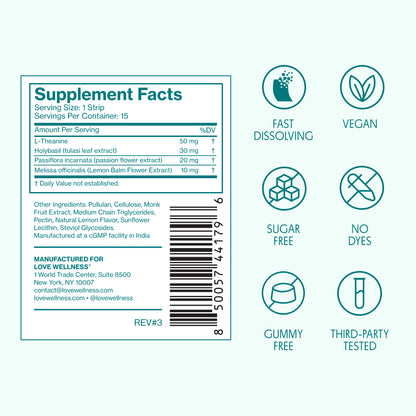 CALM* Quick Melt Strips