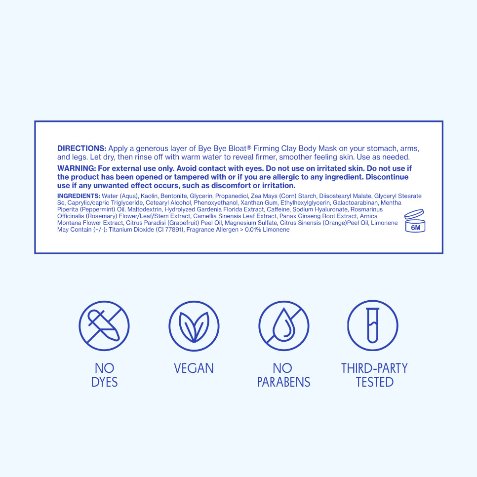 Bye Bye Bloat® Firming Clay Body Mask