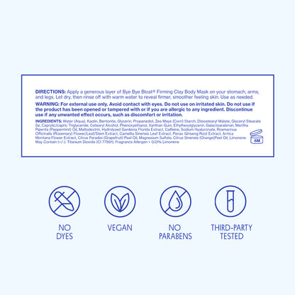 Bye Bye Bloat® Firming Clay Body Mask