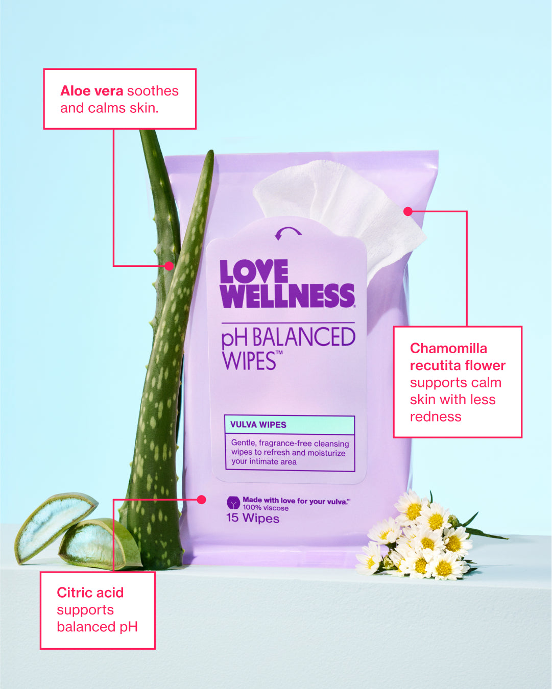 pH Balanced Wipes™ Travel Size