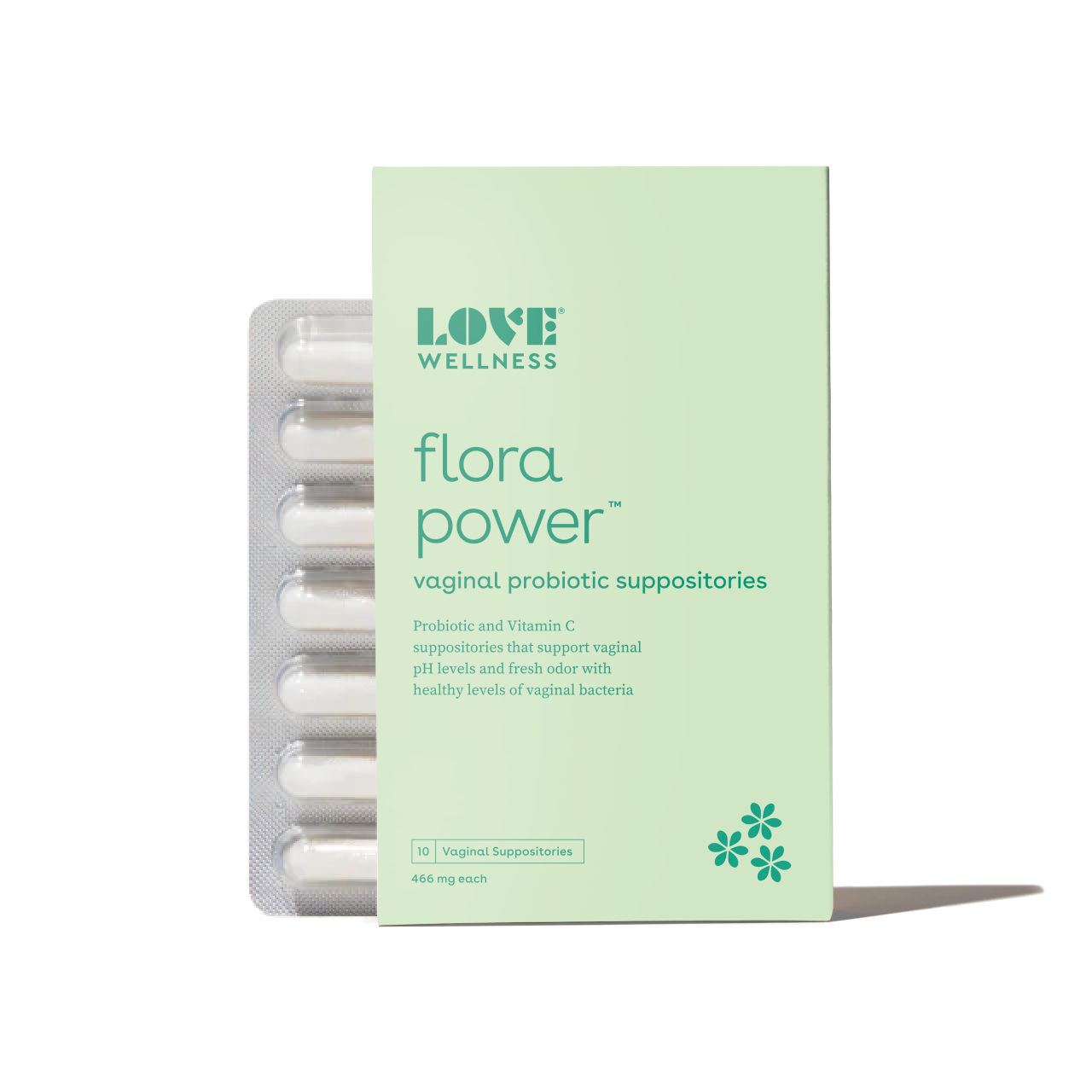 Flora Power® Vaginal Probiotic Suppositories