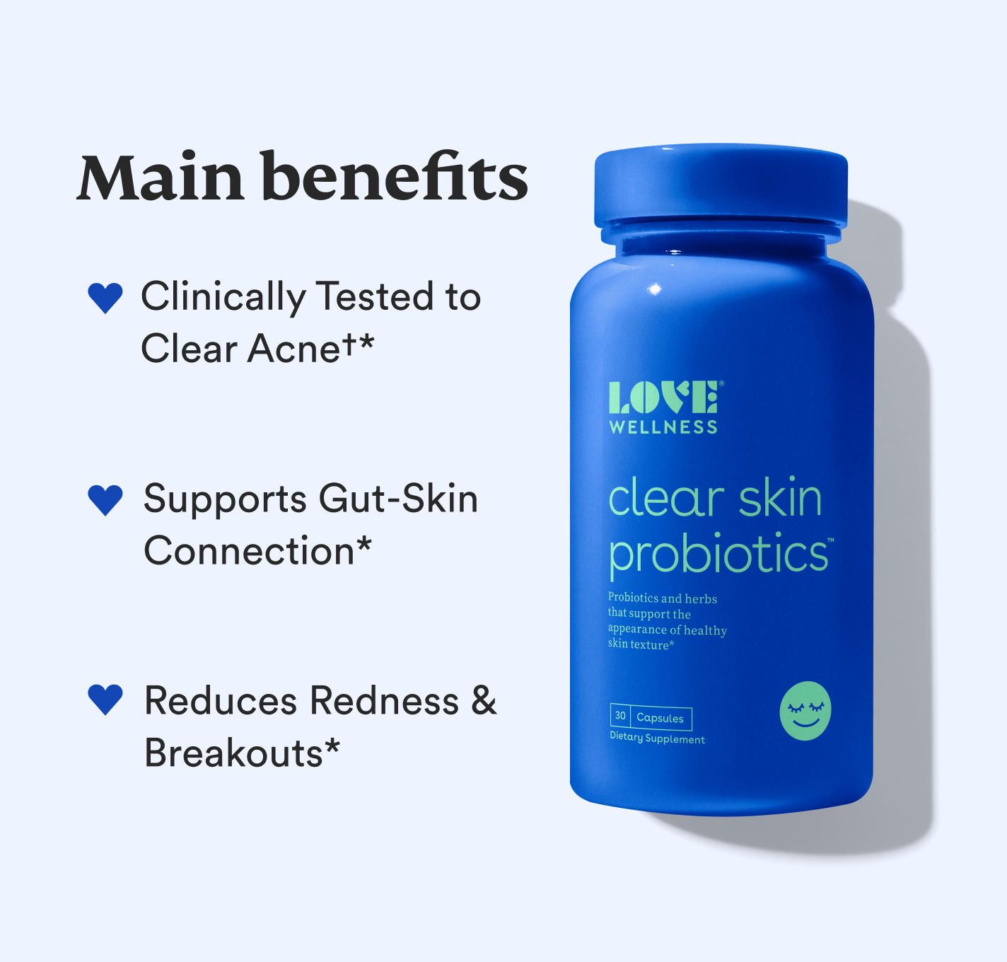 Love Wellness Clear Skin Probiotics For Clear And Healthy Skin