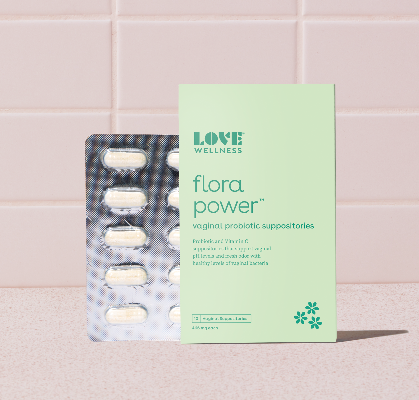 Flora Power™ Vaginal Probiotic Suppositories